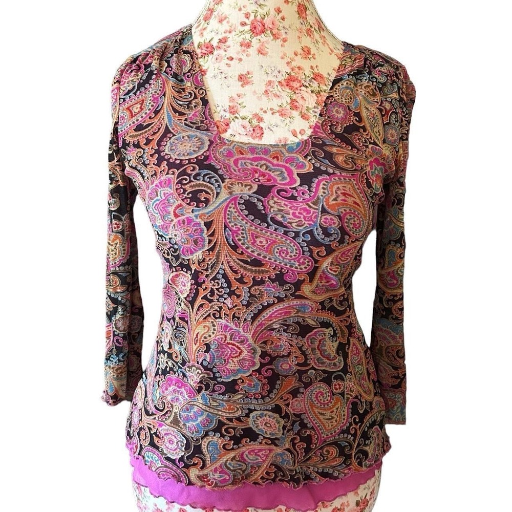 Y2k Pink Women's Stretch Mesh Top